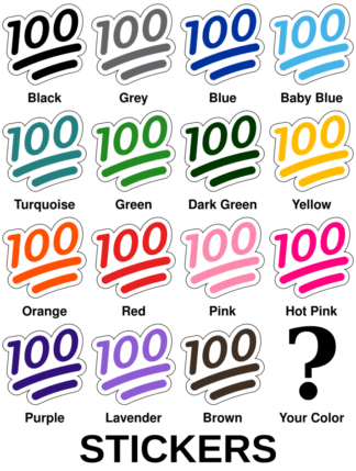 100 One-Hundred Emoji Stickers